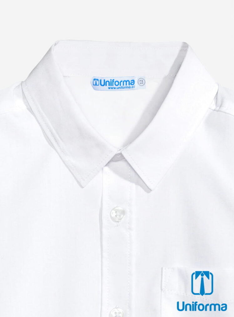 Camisa Escolar Blanca Clasica
