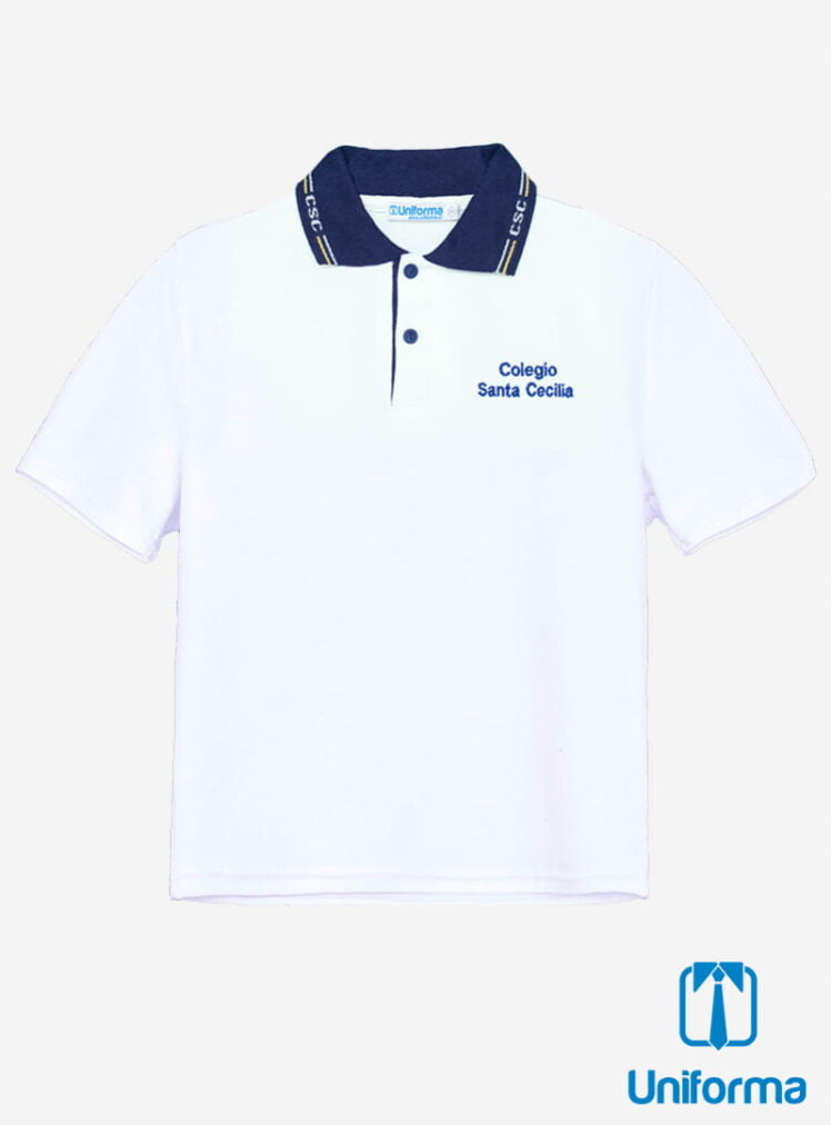 Polera manga corta uniforme Santa Cecilia