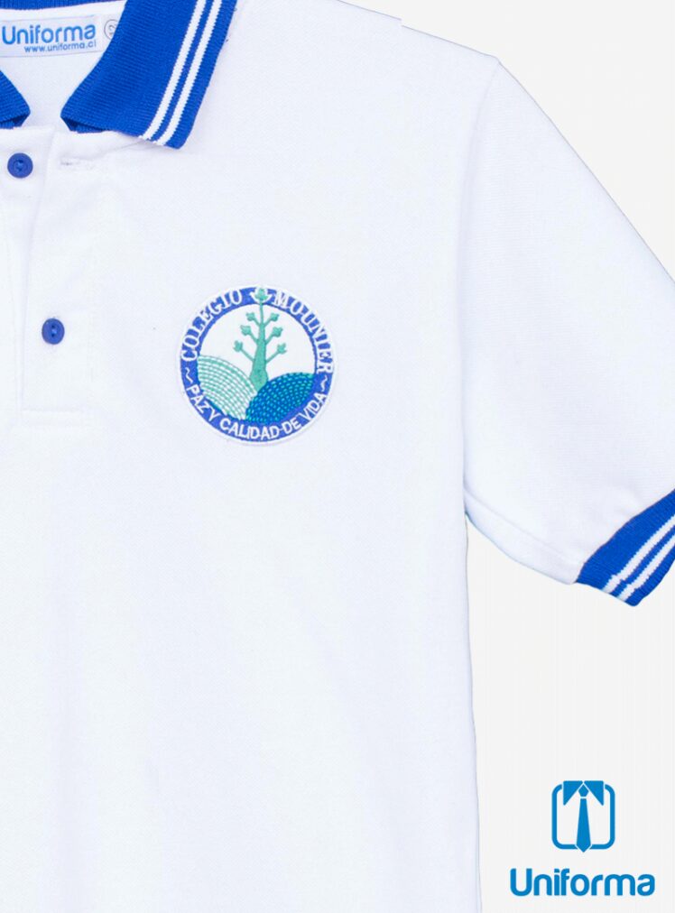 Polera manga corta uniforme Colegio Mounier