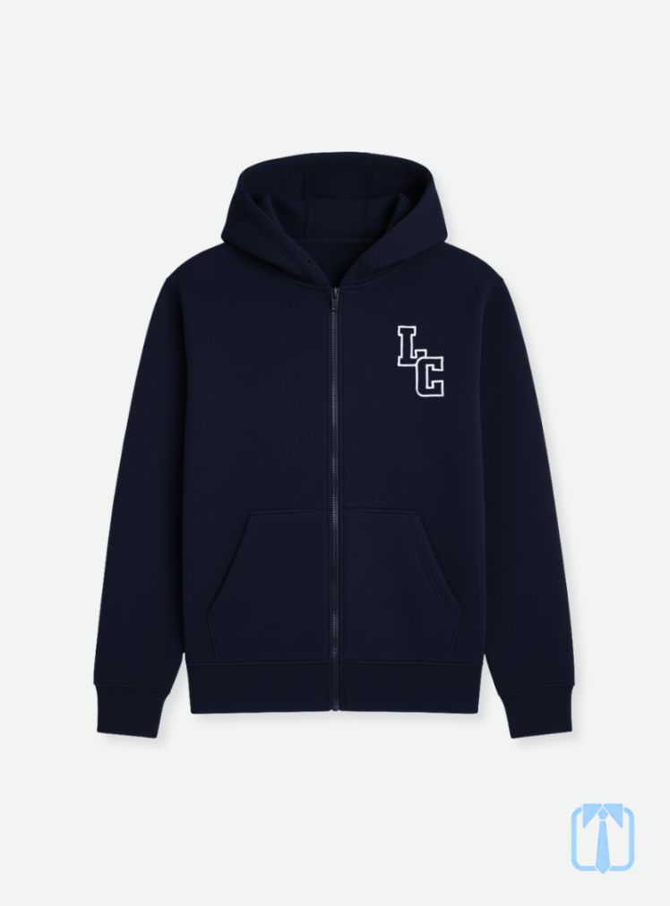 Poleron Buzo Azul Lincoln College Huechuraba