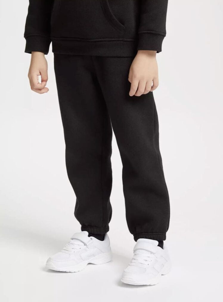 PANTALON BASIC JOGGER NEGRO INFANTIL UNISEX